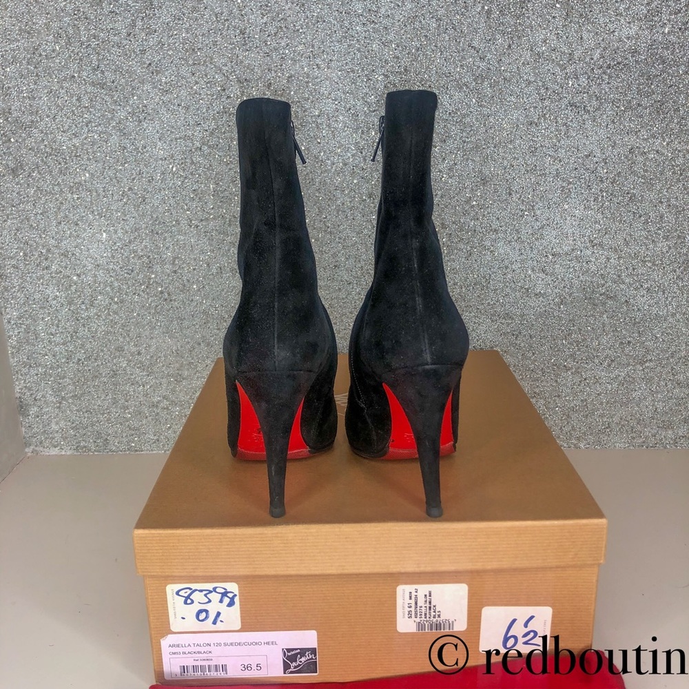 ♥️Sold ARIELLA TALON 120MM SUEDE BOOTS - Picture 6 of 8